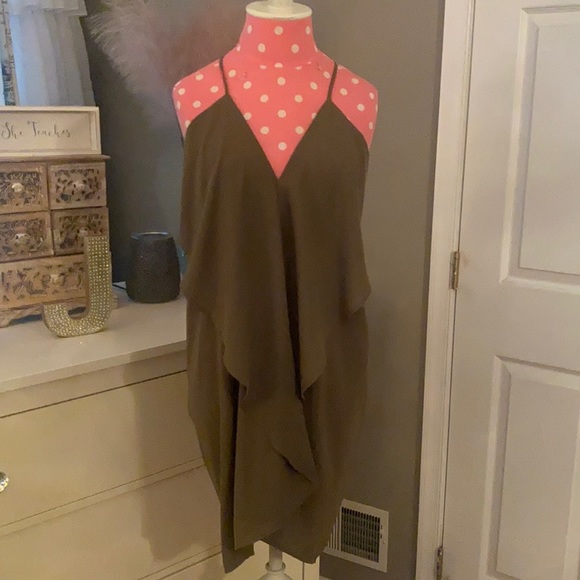 cookies Dresses & Skirts - Olive Green Drape dress